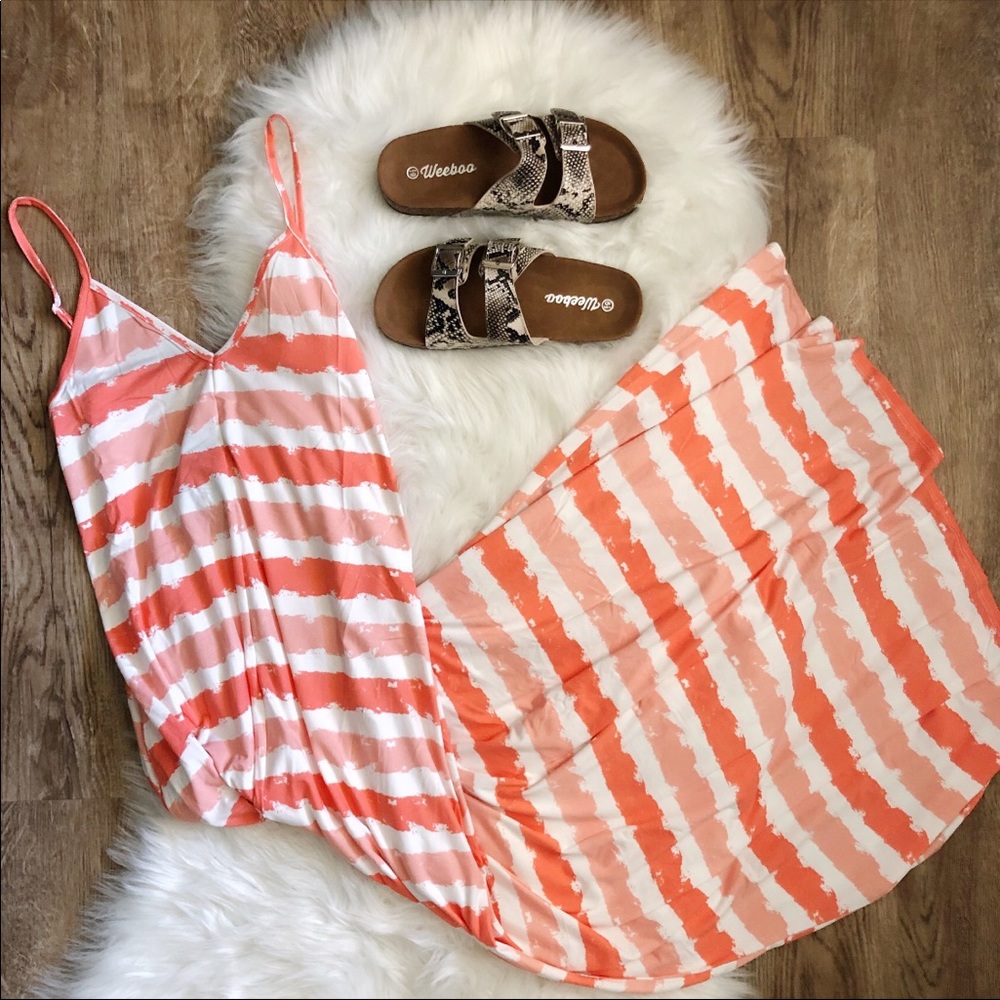 Striped maxi dress